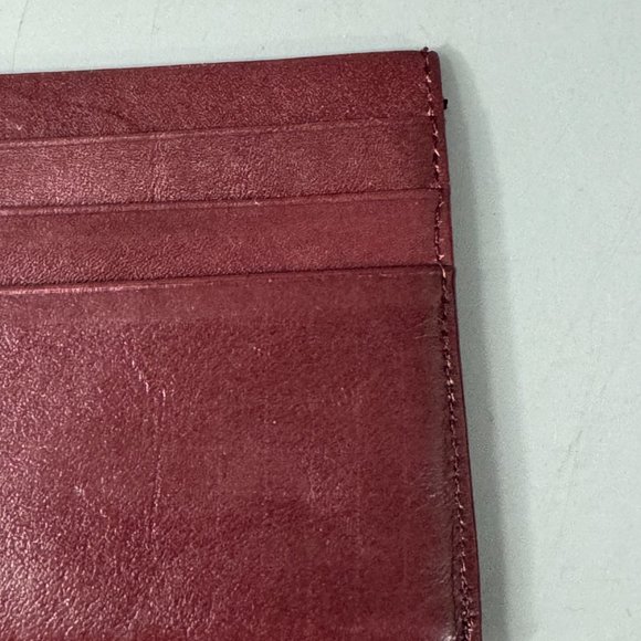 Authentic Vintage Dior Burgundy Leather Card Holder/Purse - Picture 7 of 13